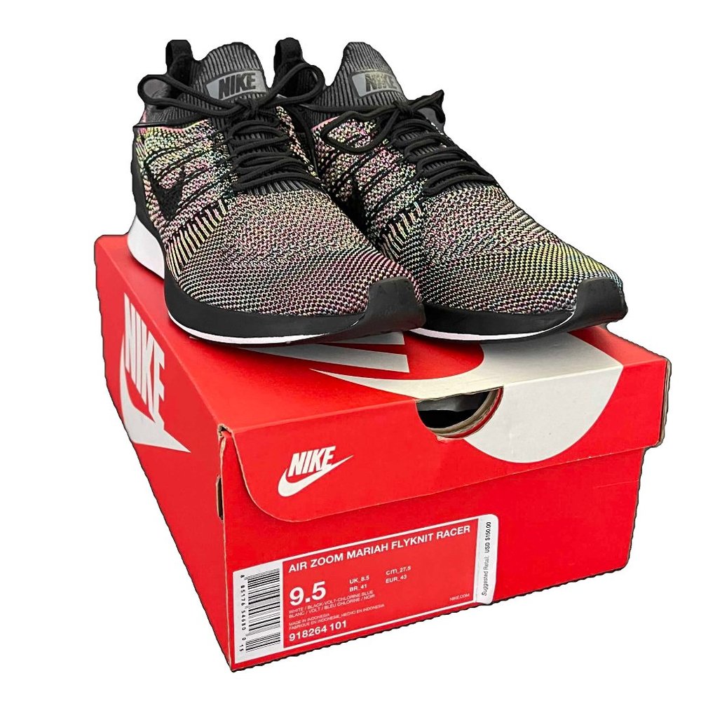 Nike Air Zoom Mariah Flyknit Racer 'Multi' - Mens 9.5 US - Rare Color